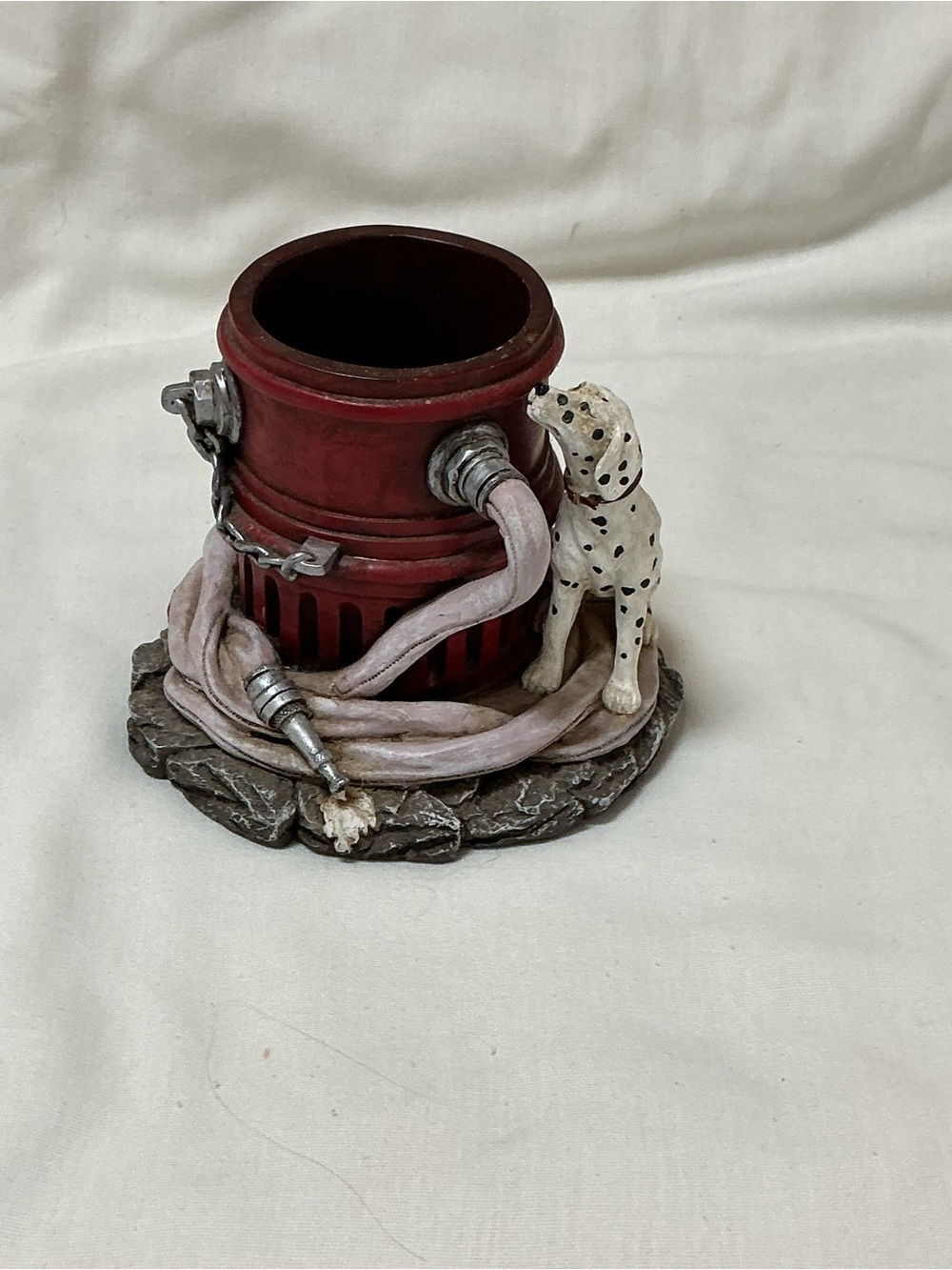 Fire Department Dalmatian & Firehose Pen/Pencil Holder